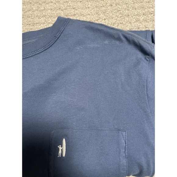 Johnnie O Walk On T Shirt Blue Short Sleeve Crew Mens Size Medium M - Picture 8 of 8